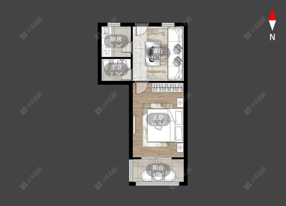 浦北新村房源户型图 常州浦北新村在售二手房源户型图_小牛看房