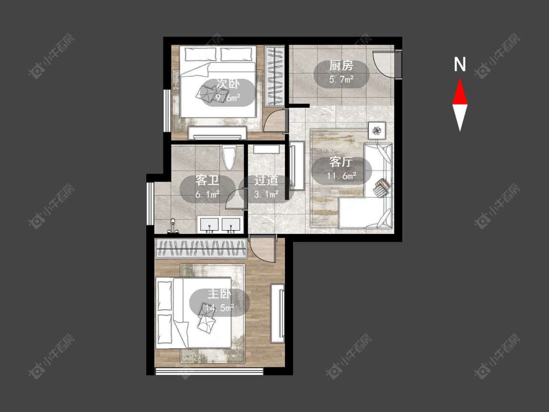 常州凯纳商务广场在售二手房源户型图_小牛看房