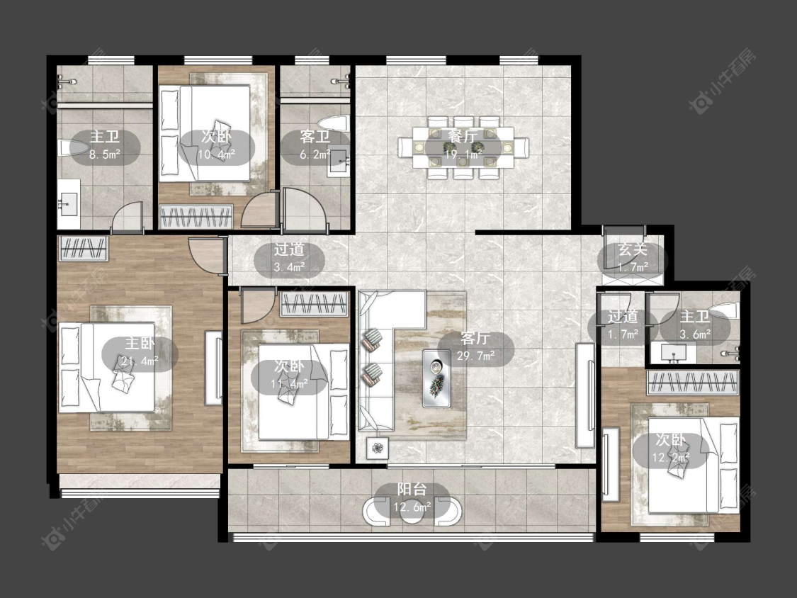 丹阳中南熙悦城中南二期在售二手房源户型图_小牛看房