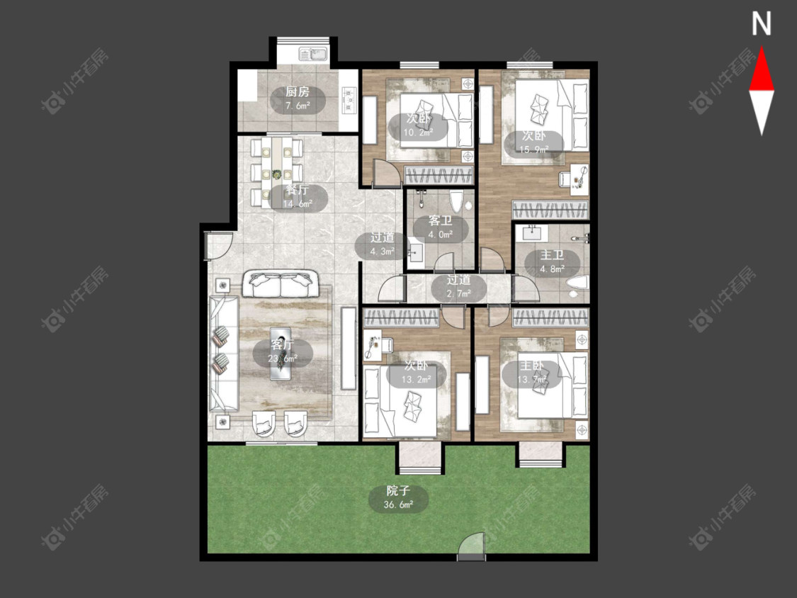 常州怀德苑在售二手房源户型图_小牛看房