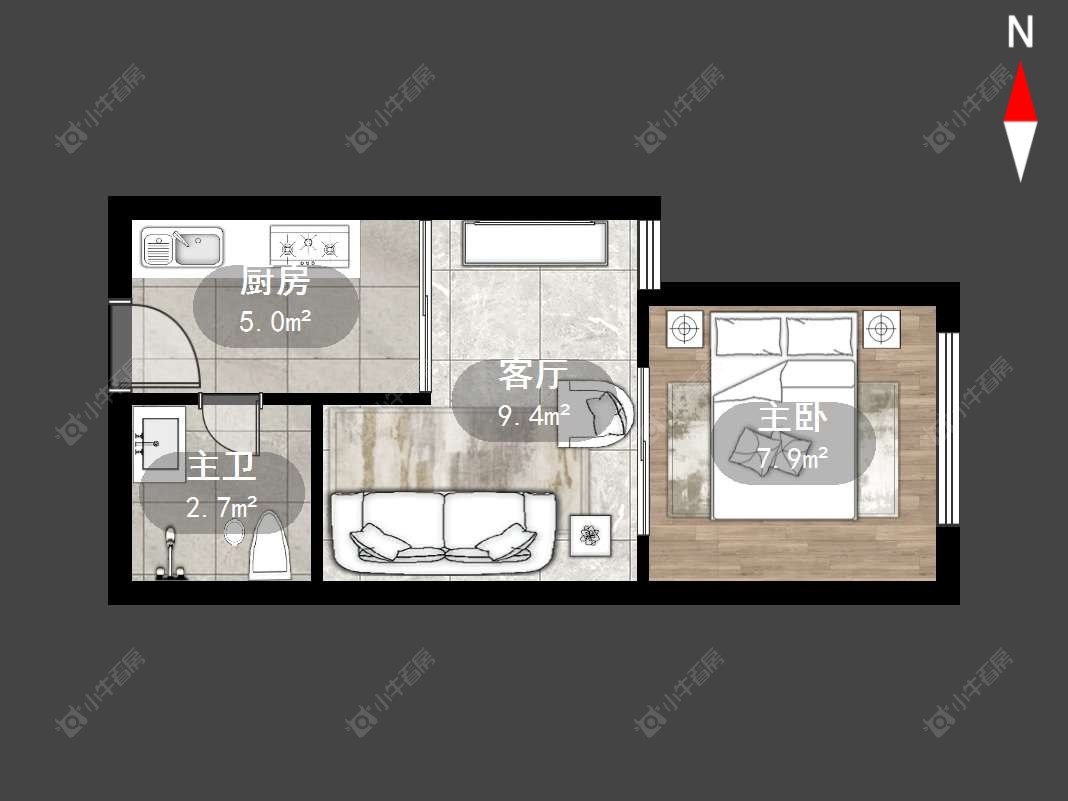 常州东方国际公寓在售二手房源户型图_小牛看房