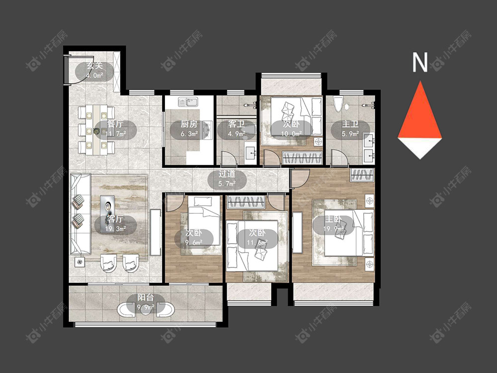 星河丹堤四期六区房源户型图 常州星河丹堤四期六区在售二手房源户型图_小牛看房
