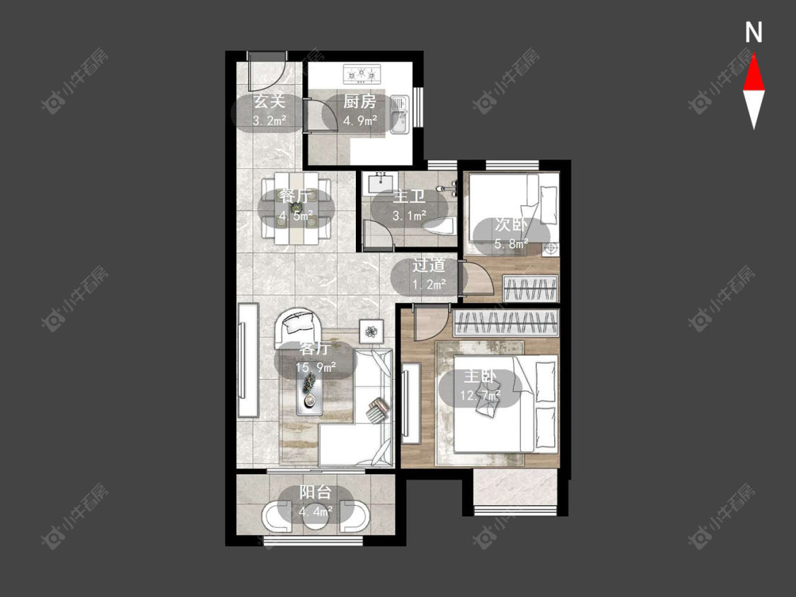 清云澜湾A区房源户型图 常州清云澜湾A区在售二手房源户型图_小牛看房