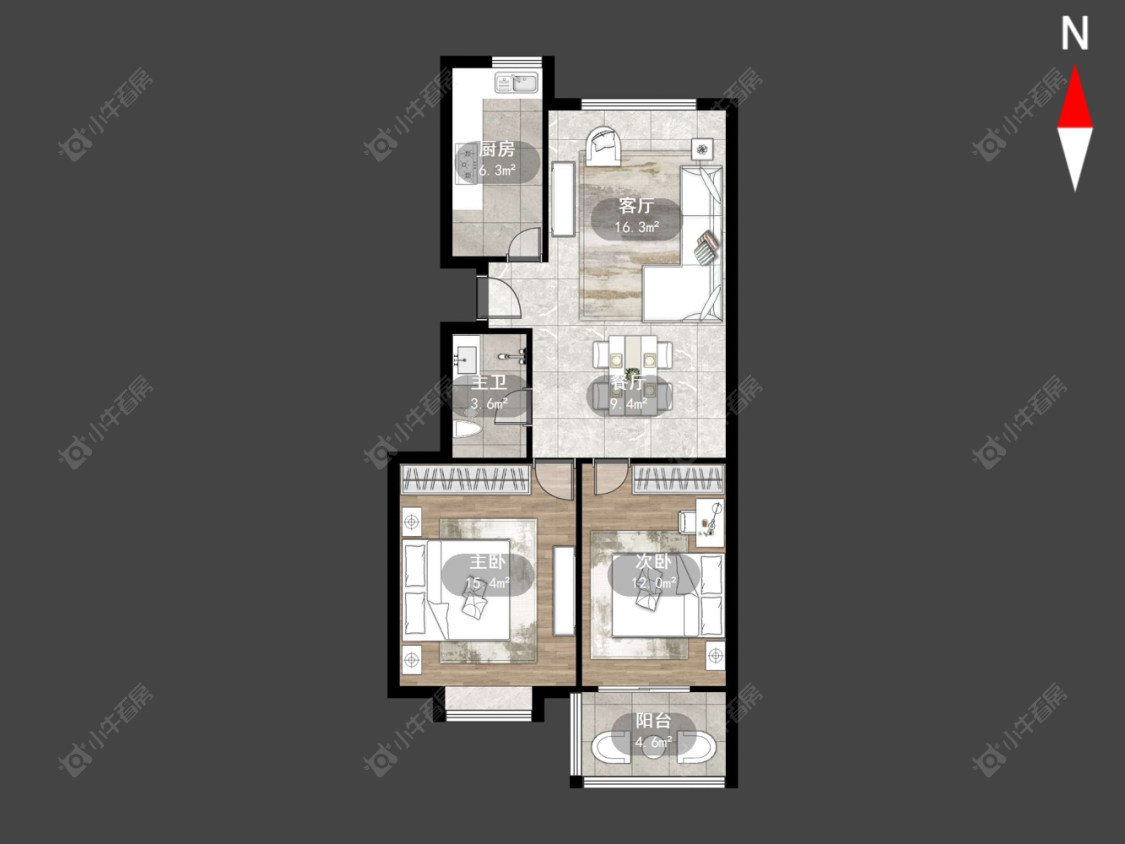 锦江丽都花园南区房源户型图 常州锦江丽都花园南区在售二手房源户型图_小牛看房