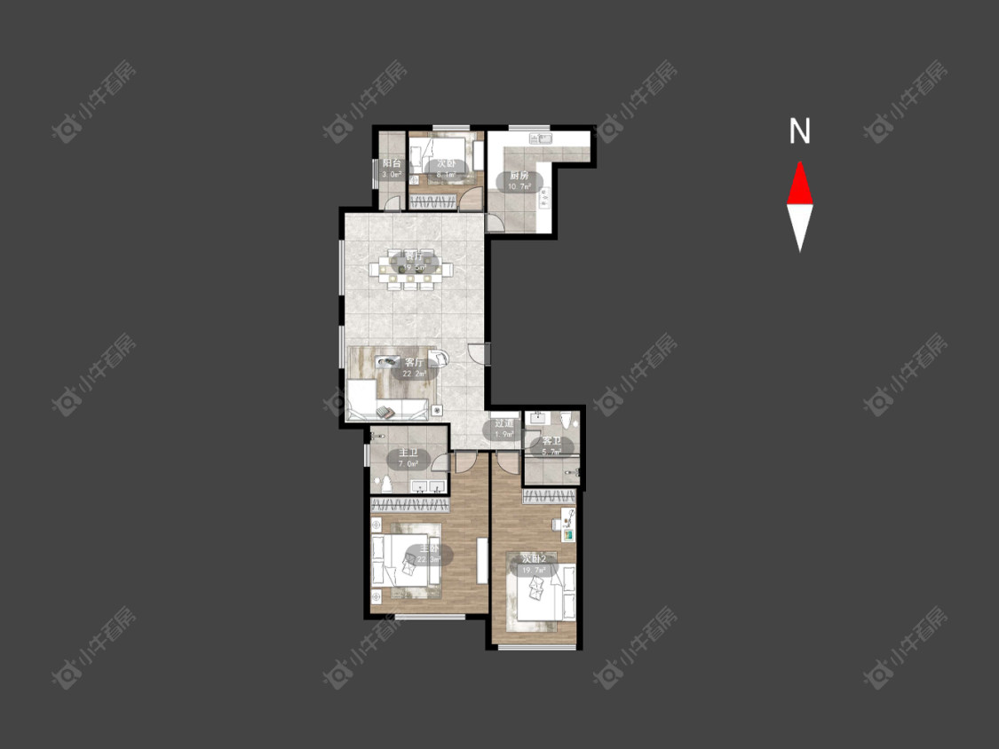 常州御庭园在售二手房源户型图_小牛看房