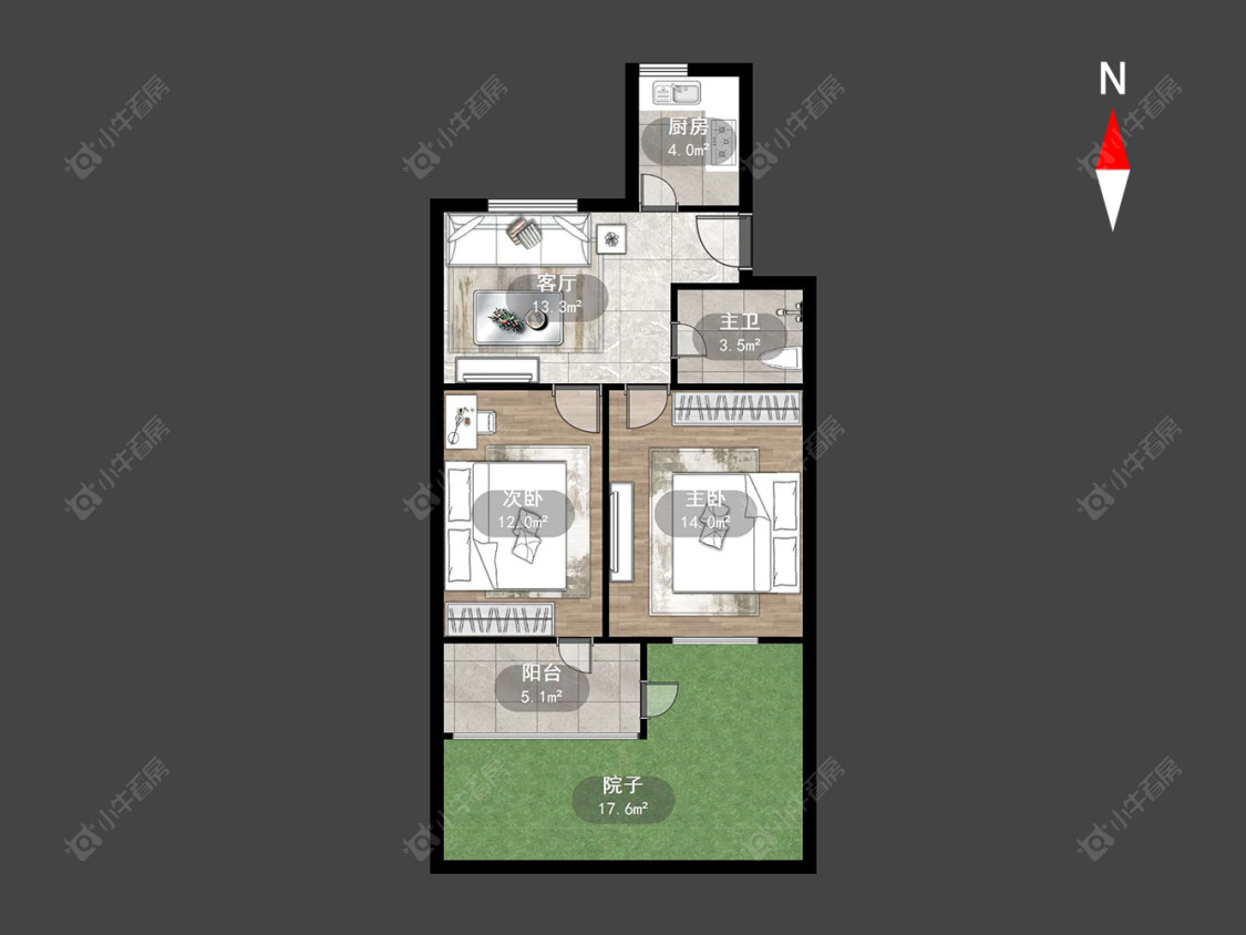 常州荆川东园在售二手房源户型图_小牛看房