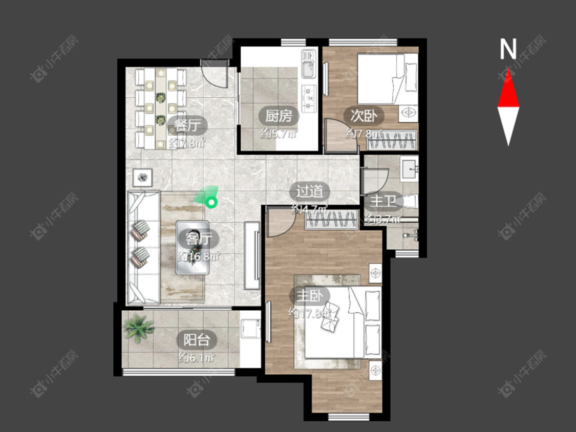 常州尚枫澜湾在售二手房源户型图_小牛看房