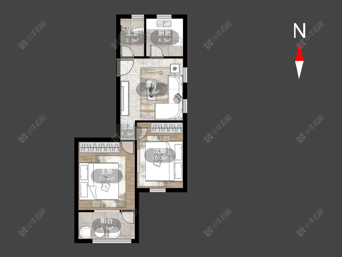 丽华二村房源户型图 常州丽华二村在售二手房源户型图_小牛看房