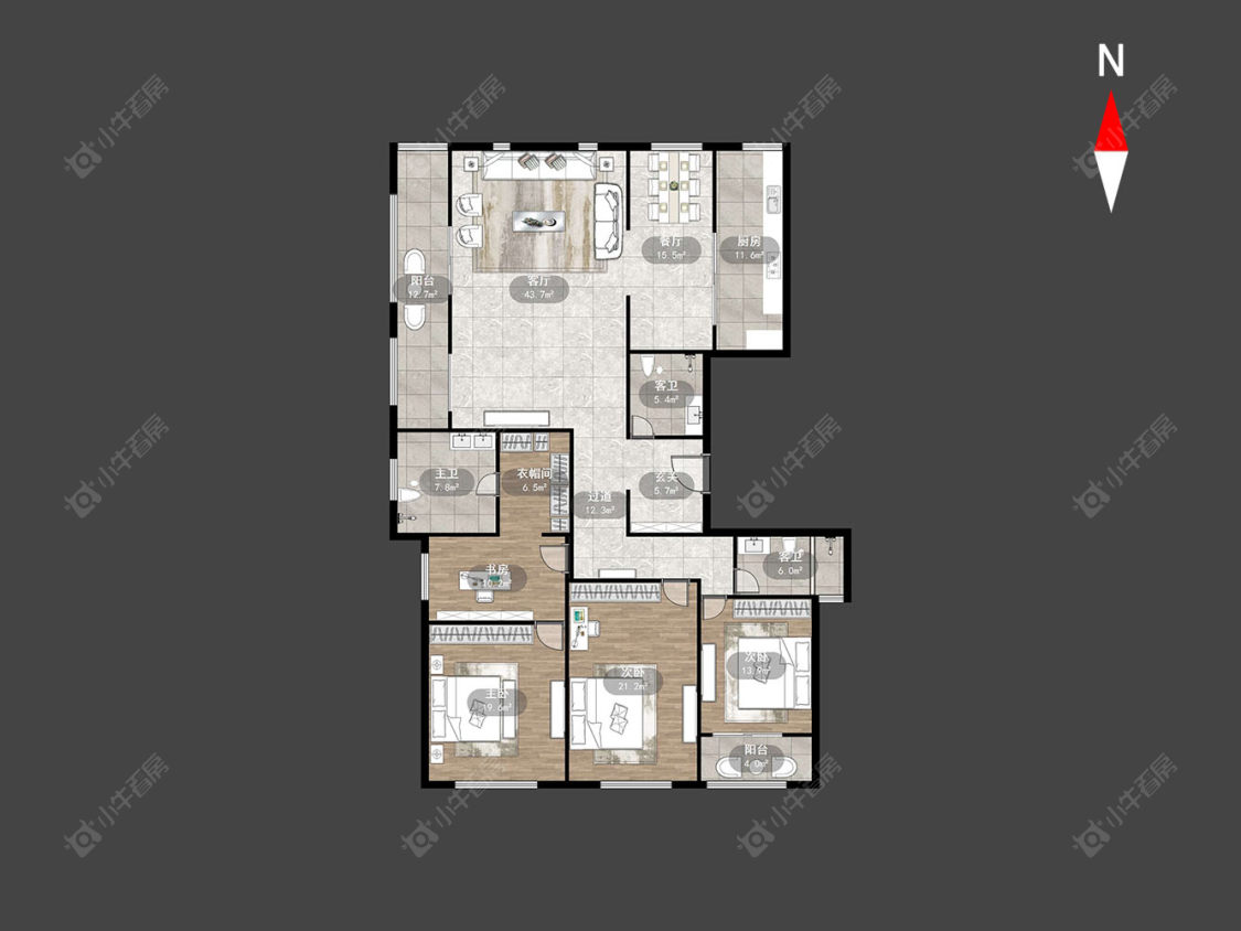 常州龙湖香醍漫步北区在售二手房源户型图_小牛看房