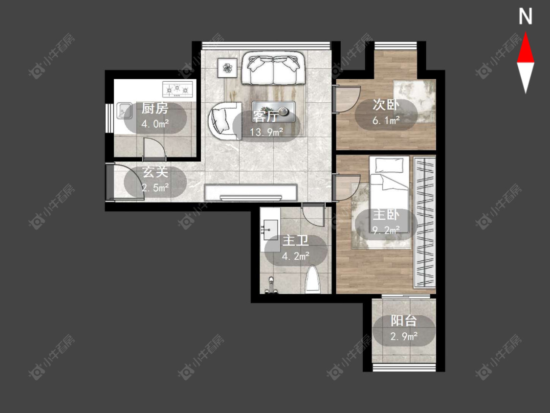 常州名骏家园在售二手房源户型图_小牛看房