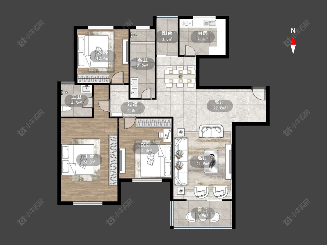 丽都家园房源户型图 常州丽都家园在售二手房源户型图_小牛看房