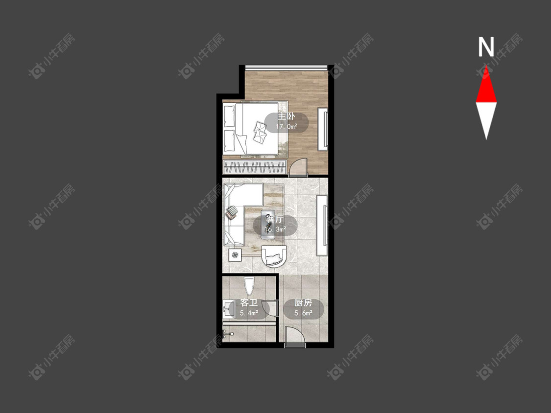 青阳城市广场壹号公寓房源户型图 常州青阳城市广场壹号公寓在售二手房源户型图_小牛看房