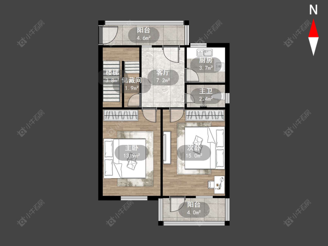 西新桥二村房源户型图 常州西新桥二村在售二手房源户型图_小牛看房