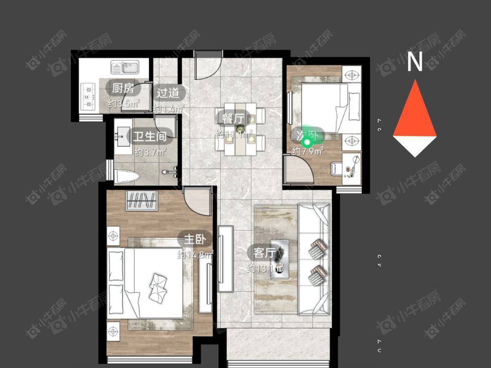 常州喜盈门花苑在租房源_小牛看房