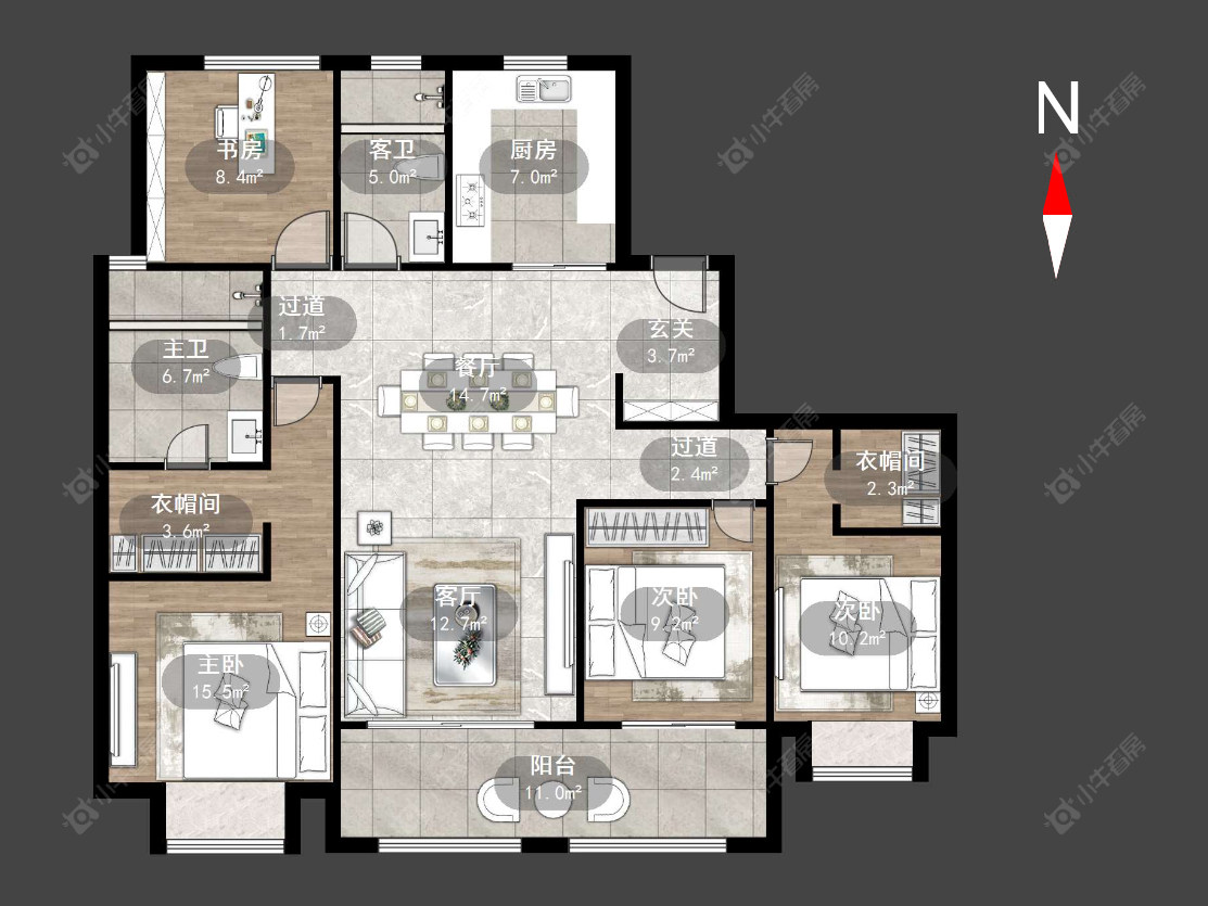 常州泰和之春在售二手房源户型图_小牛看房