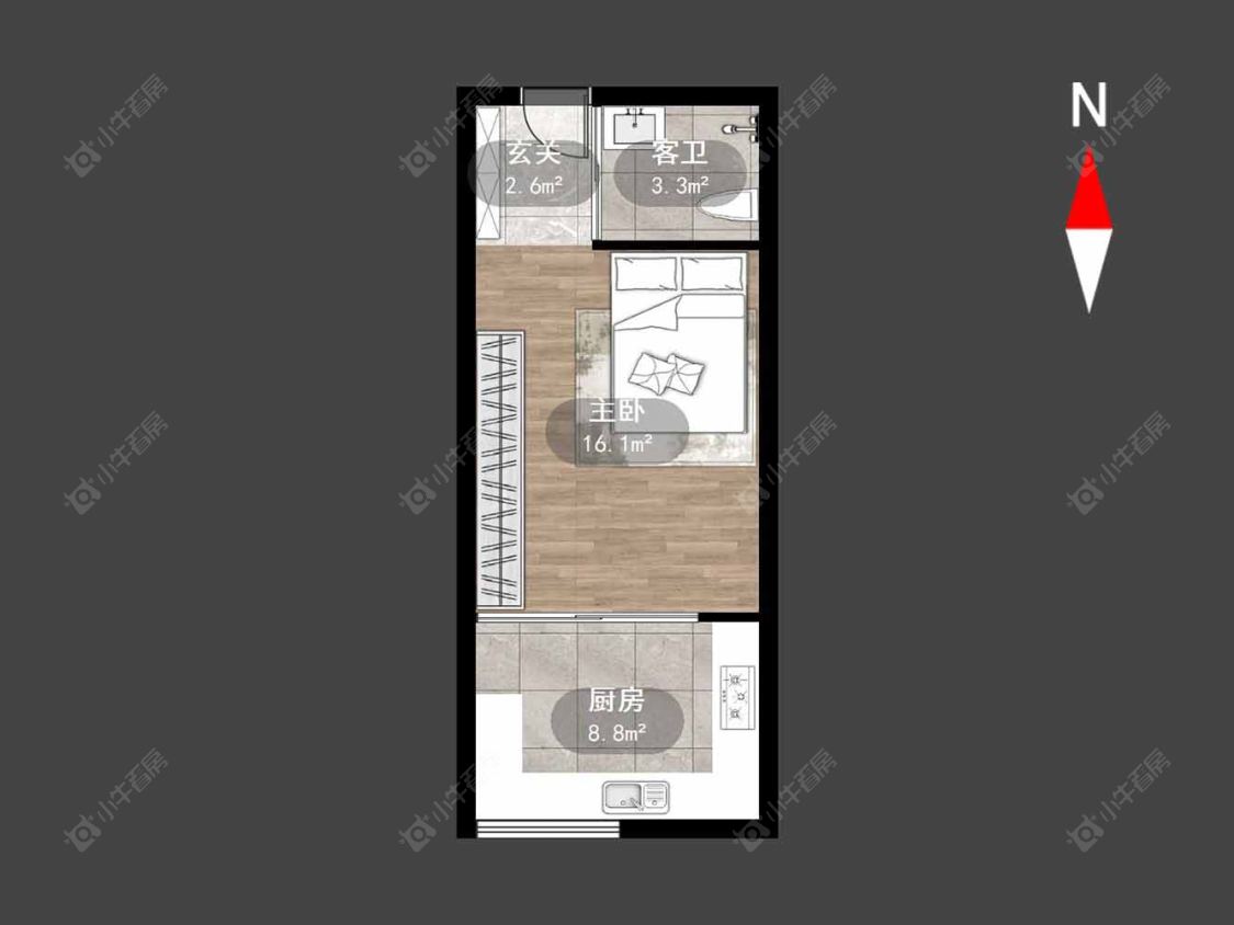 常州莱蒙城铂晶在售二手房源户型图_小牛看房