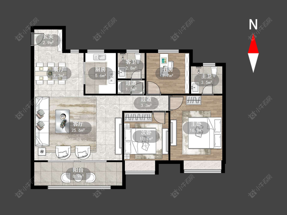 白云新城文华园房源户型图 常州白云新城文华园在售二手房源户型图_小牛看房
