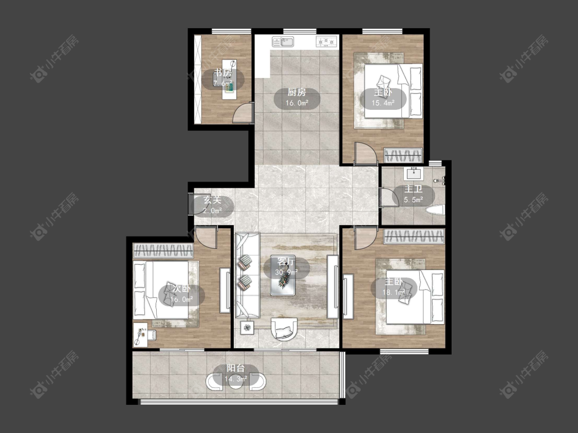 常州和园在售二手房源户型图_小牛看房