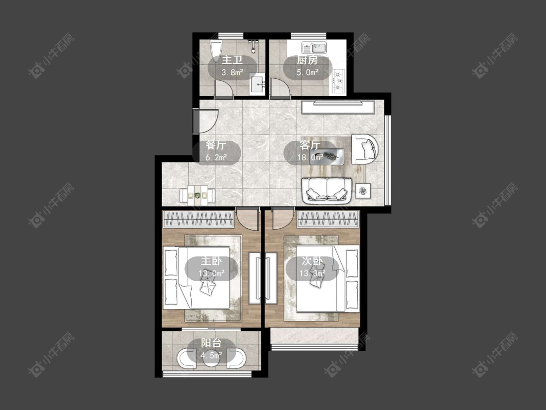 常州百馨西苑一二期在售二手房源户型图_小牛看房
