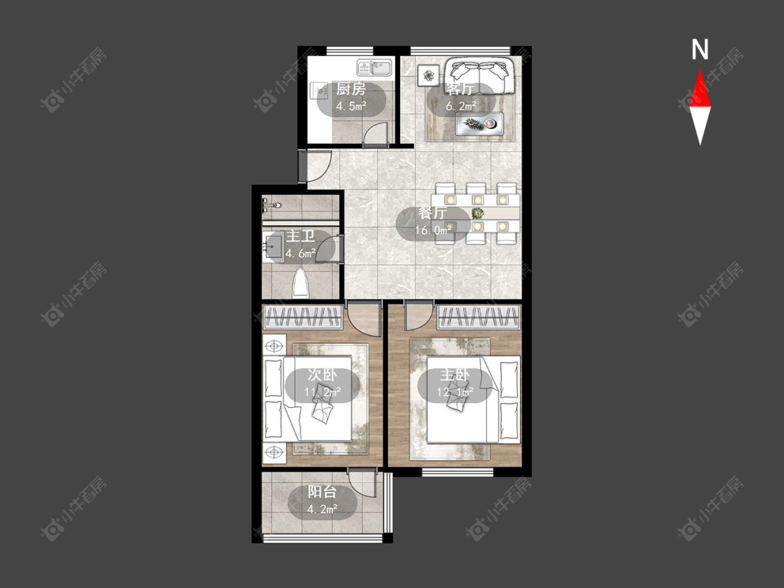 常州清潭五村在售二手房源户型图_小牛看房