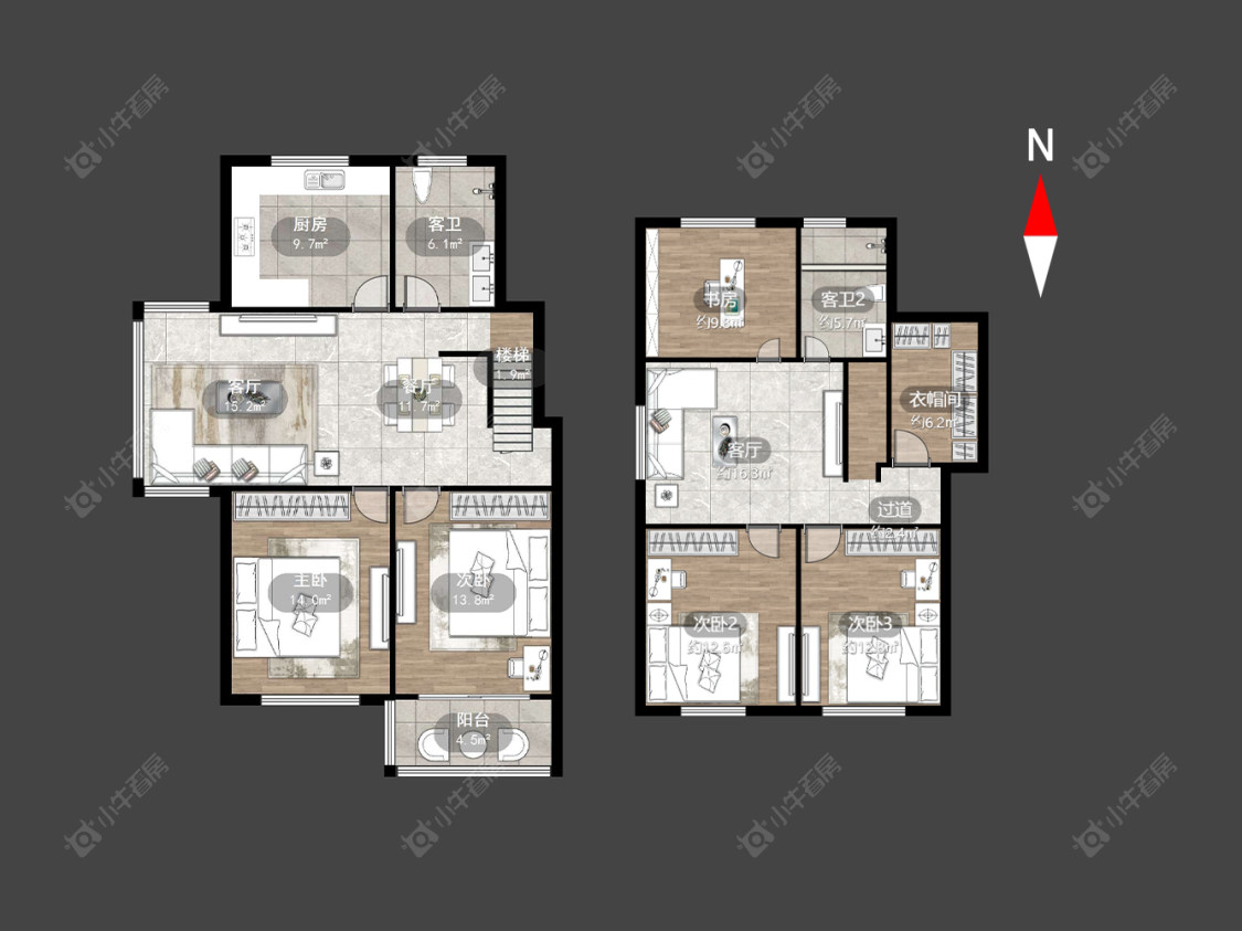 常州虹景花园一期在售二手房源户型图_小牛看房
