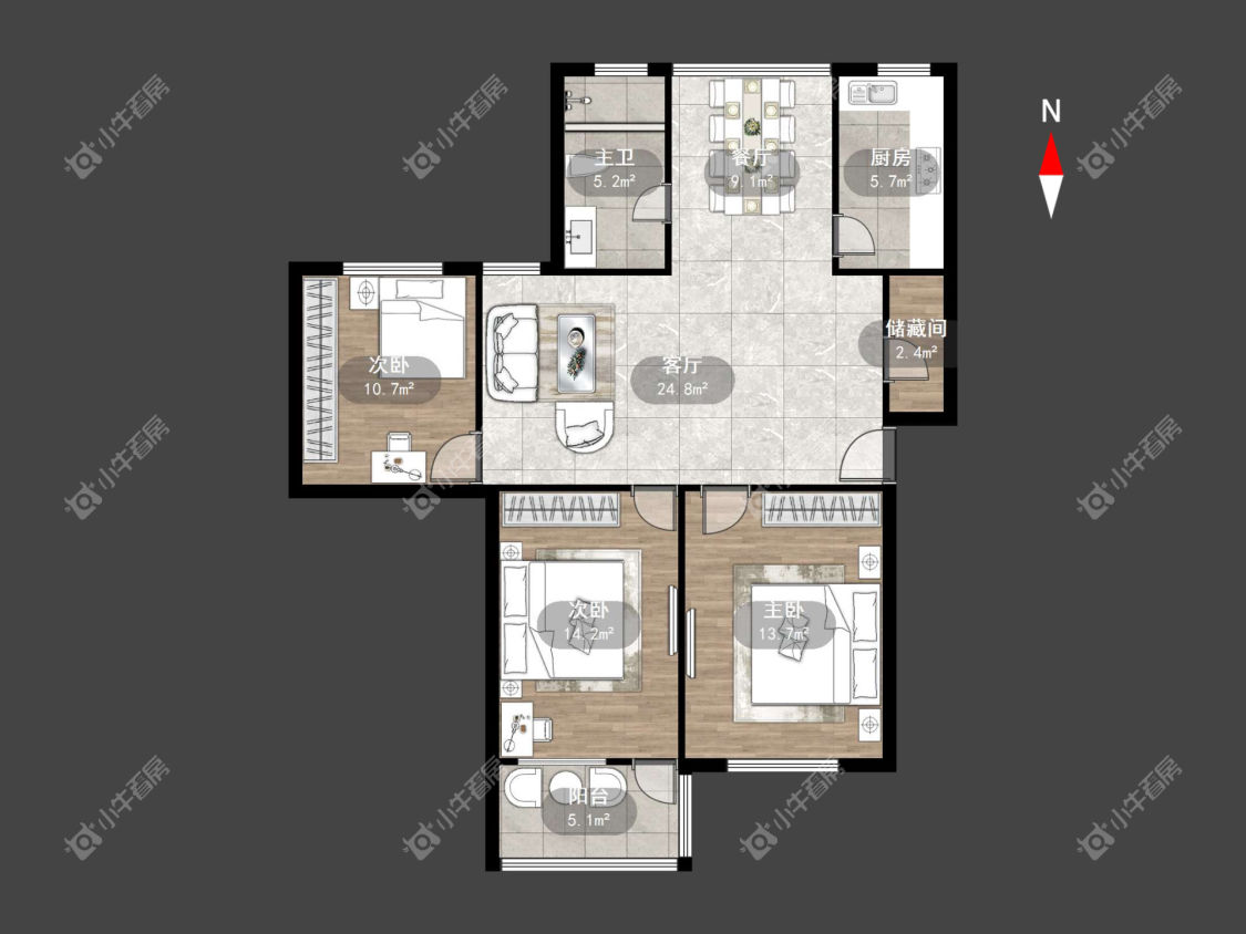 常州北戴庄2室2厅1卫出租_小牛看房