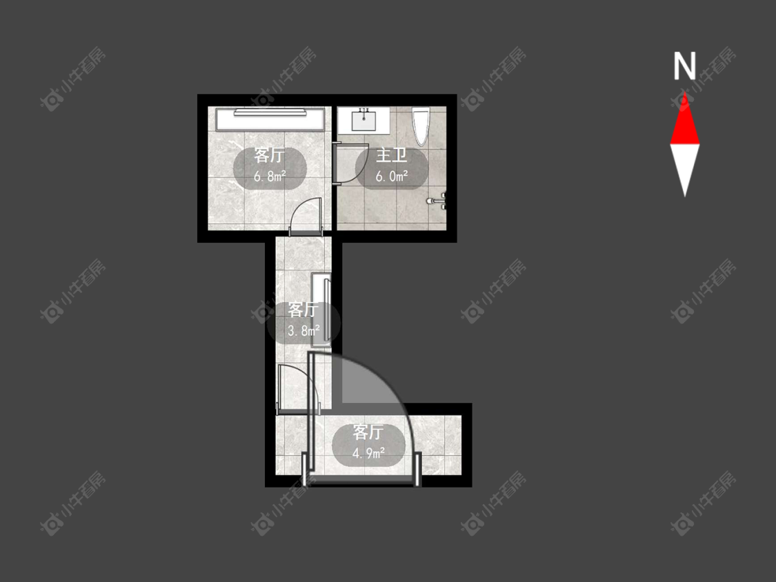 常州汇丰二村在售二手房源户型图_小牛看房