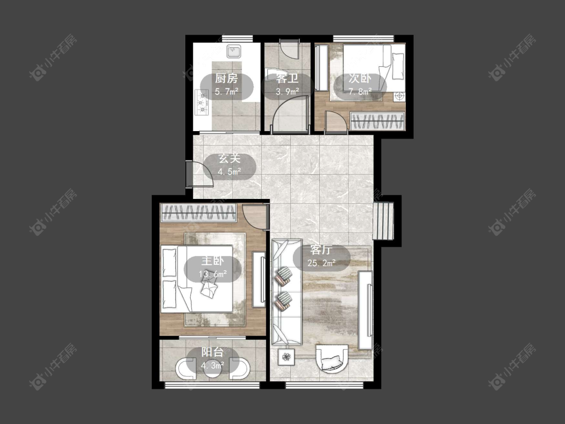 丹阳太阳城小区在售二手房源户型图_小牛看房