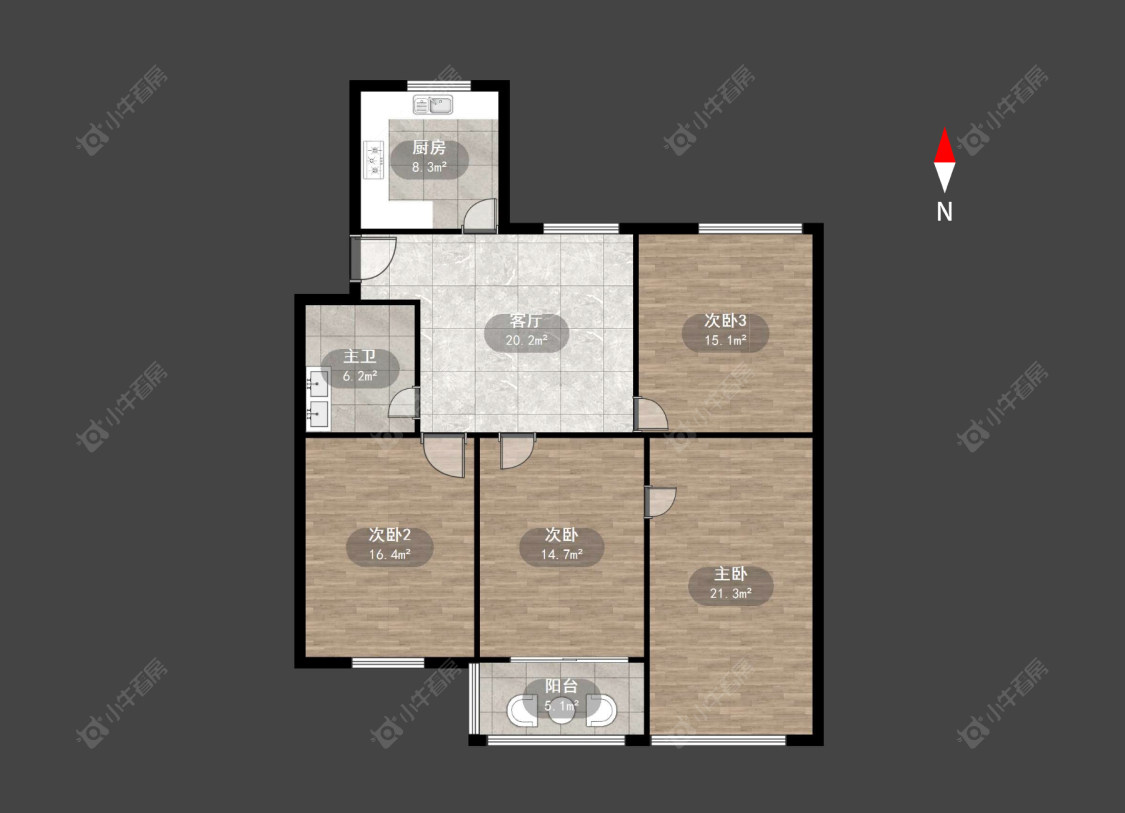 常州浦南新村在售二手房房源户型图_小牛看房