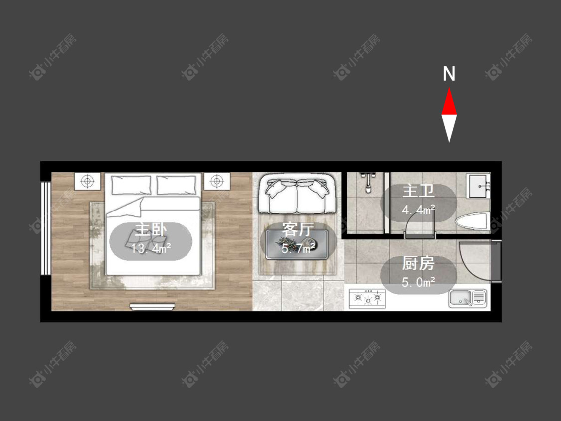 常州牡丹三江公寓在售二手房房源户型图_小牛看房