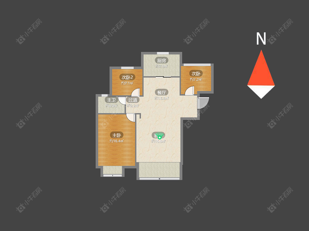 常州弘阳上城在售二手房源户型图_小牛看房