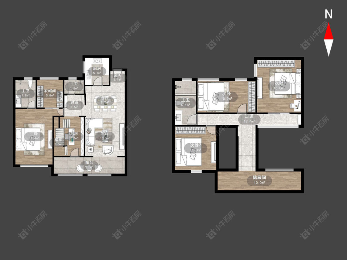 常州港悦府在售二手房源户型图_小牛看房