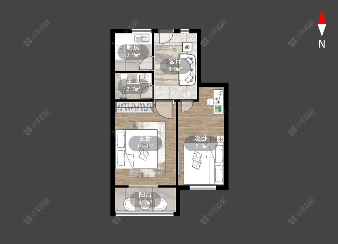 常州斜桥巷在售二手房源户型图_小牛看房