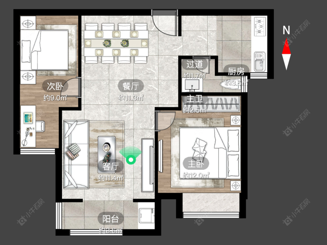 常州锦绣天地在售二手房源户型图_小牛看房