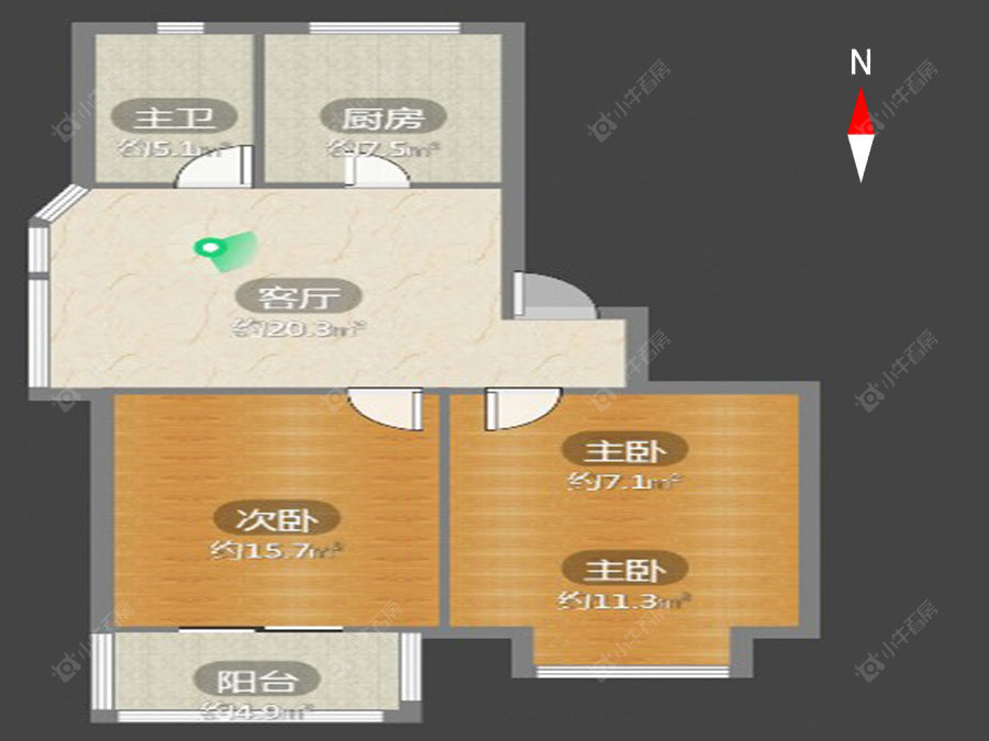 常州枫丹花园在售二手房源户型图_小牛看房