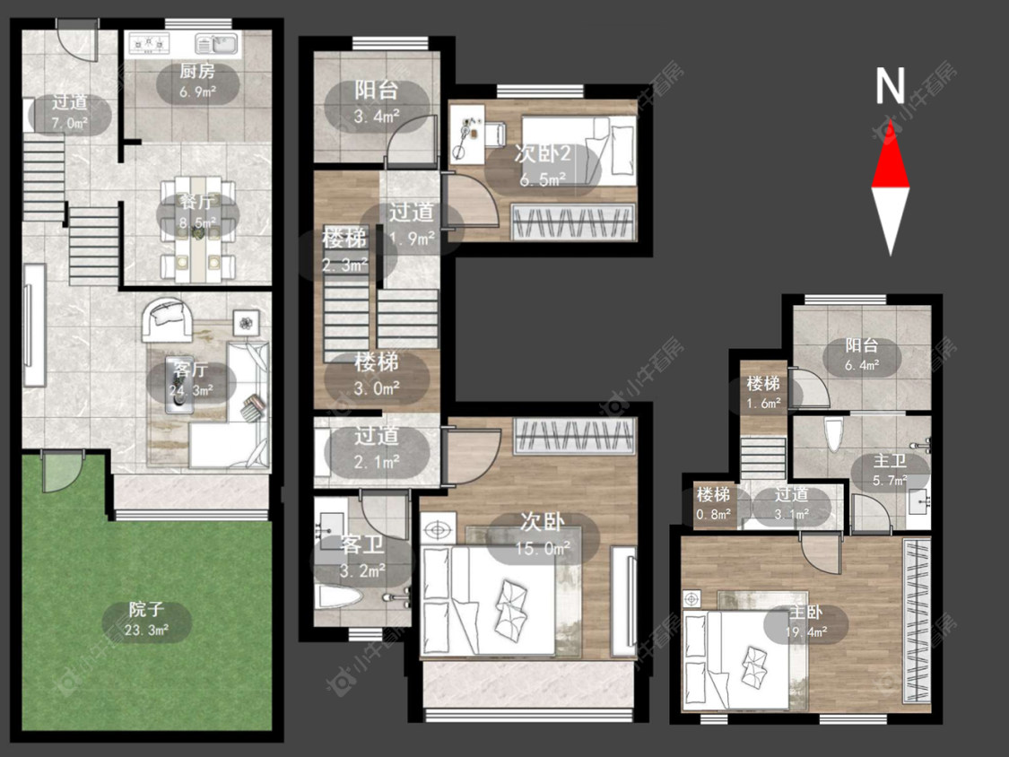 东渡海派青城房源户型图 常州东渡海派青城在售二手房源户型图_小牛看房