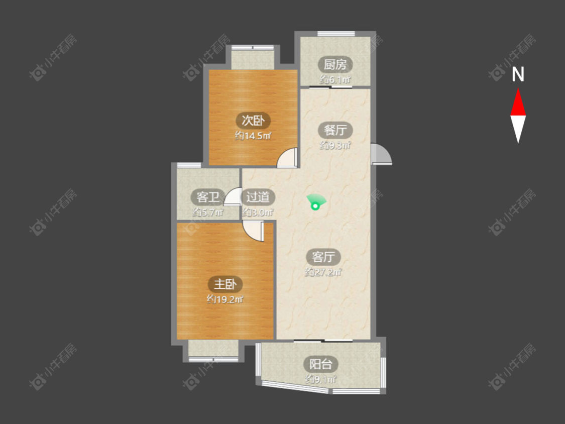 常州绿洲家园在售二手房源户型图_小牛看房