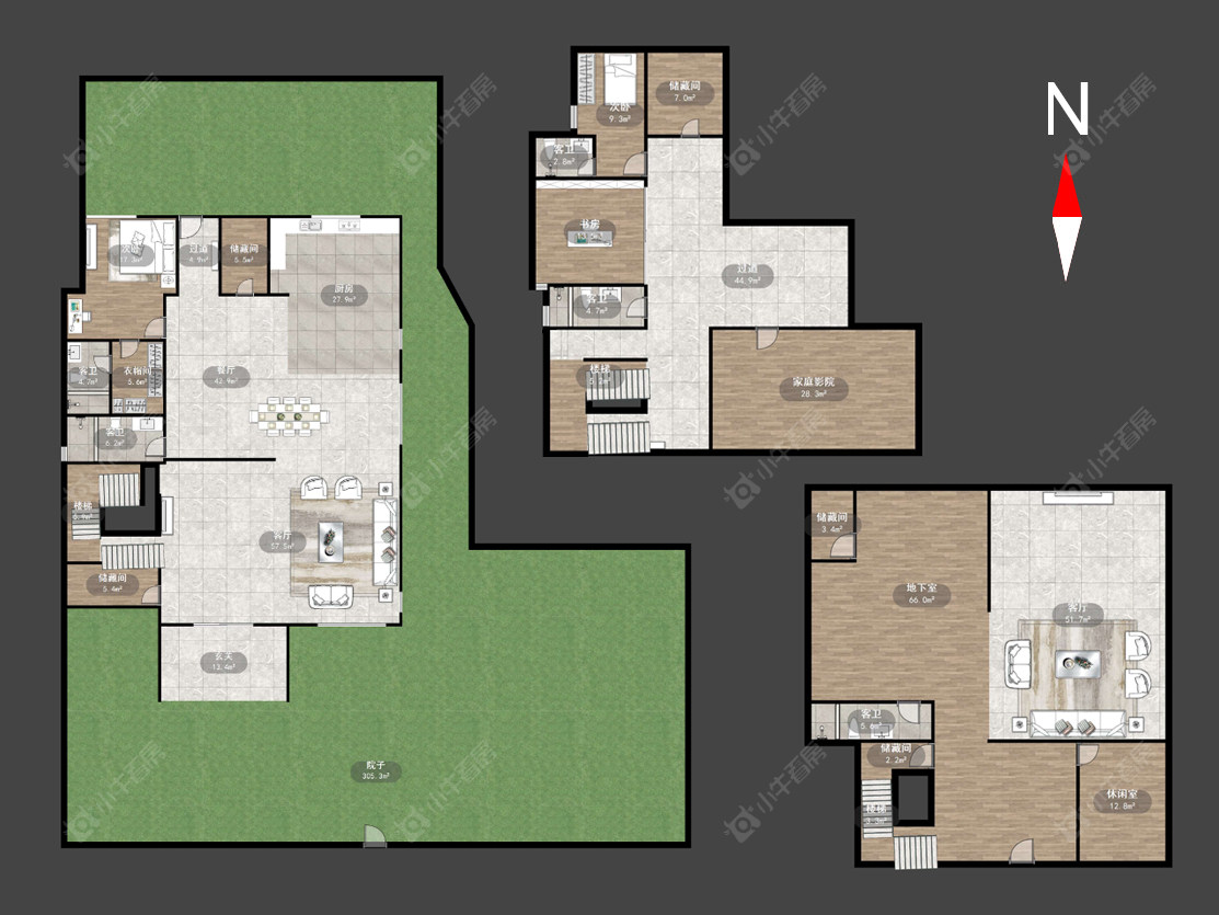 常州高成天鹅湖别墅区在售二手房源户型图_小牛看房