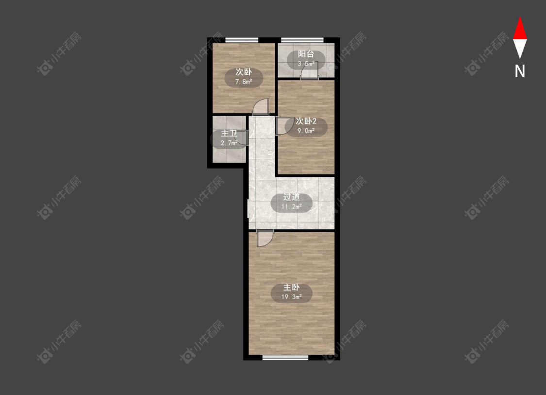 常州金谷公寓在售二手房房源户型图_小牛看房