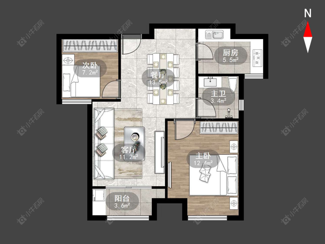 新城春天里房源户型图 常州新城春天里在售二手房源户型图_小牛看房
