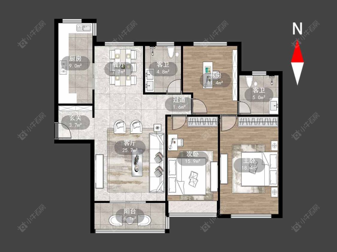 常州弘建壹品在售二手房房源户型图_小牛看房
