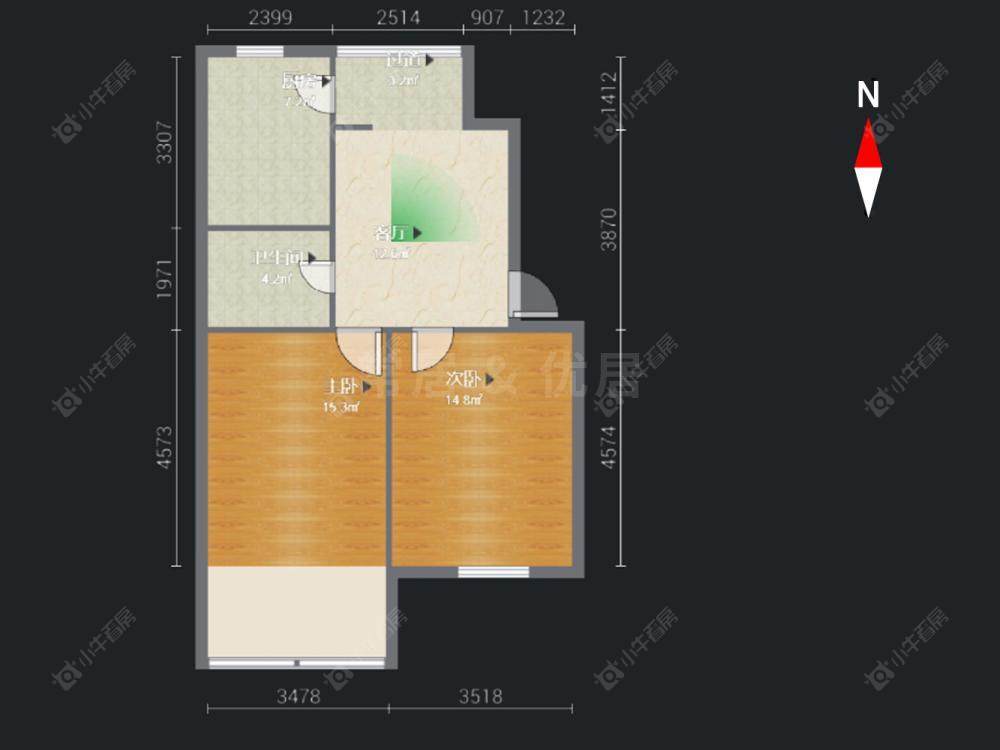 常州丽华三村在售二手房源户型图_小牛看房