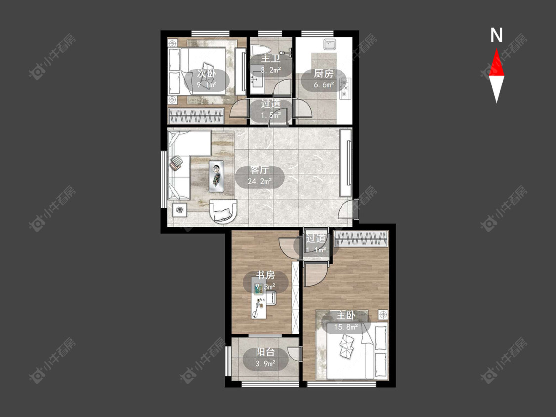 常州清潭西村在售二手房源户型图_小牛看房