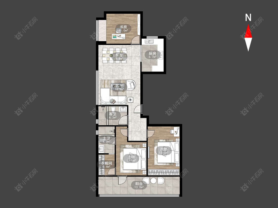万科国宾道房源户型图 常州万科国宾道在售二手房源户型图_小牛看房