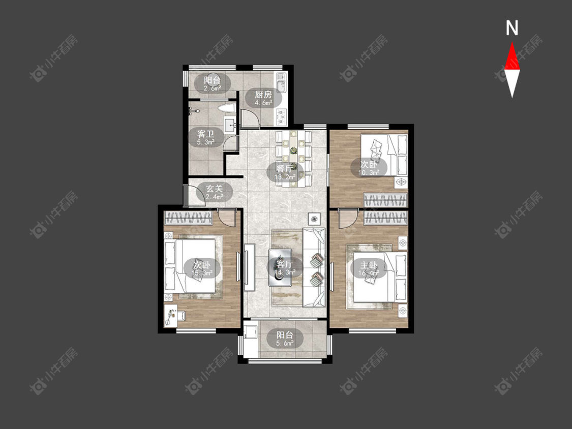 常州翠竹新村南区在售二手房源户型图_小牛看房