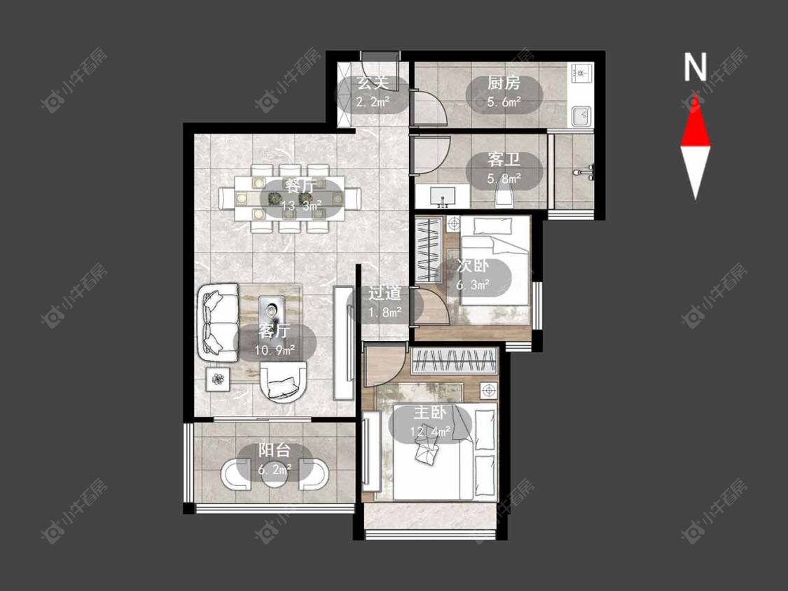 常州天隽峰在售二手房源户型图_小牛看房