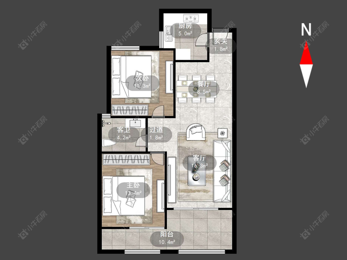 领秀江南房源户型图 常州领秀江南在售二手房源户型图_小牛看房