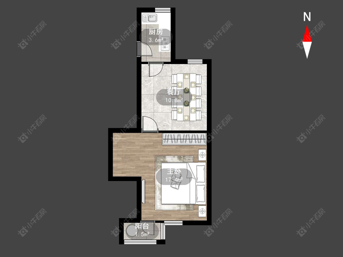 常州工房北区在售二手房源户型图_小牛看房