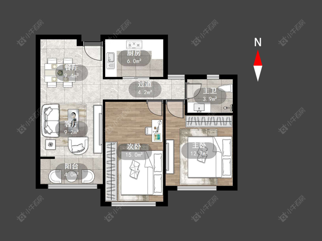 常州绿地世纪城二期在售二手房源户型图_小牛看房
