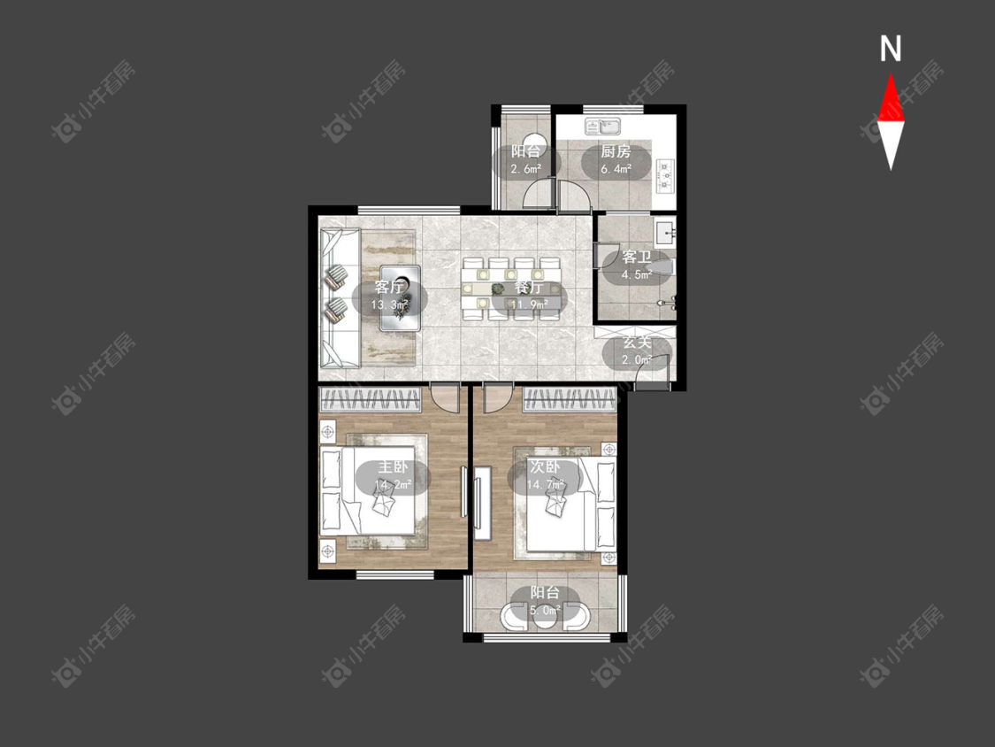 常州翠竹新村南区在售二手房房源户型图_小牛看房